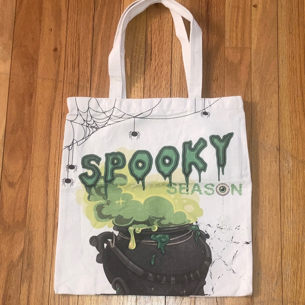 Halloween Spooky Season Canvas Tote Bag